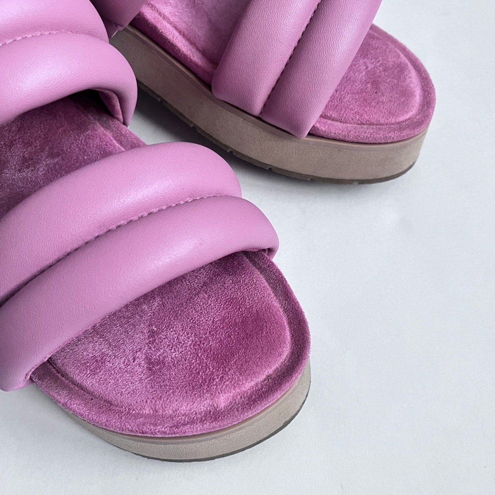 Koolaburra By Ugg Purple Faux Leather Sandals Size 8 - Picture 2 of 8
